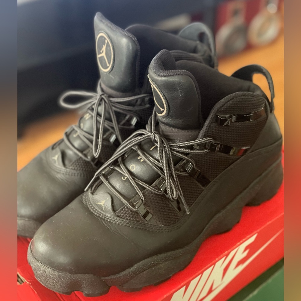 Nike Jordan Winterized 6 Rings 'Black', size 10.5